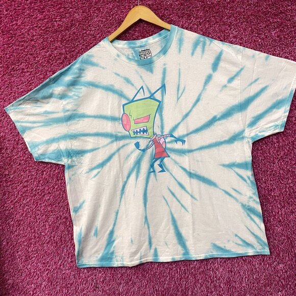 Nickelodeon Invader Zim Tie-Dye Cartoon T-Shirt 2XL - Picture 3 of 4